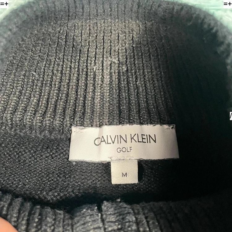 Immagine di Black Calvin Klein Golf Knitted Jumper - Medium 5