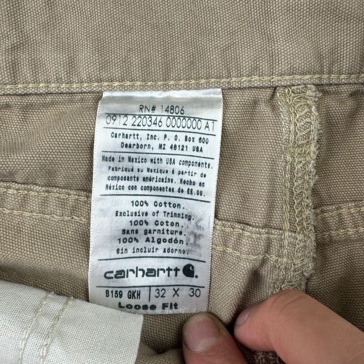 Carhartt Loose Fit Workwear Carpenter Trousers Beige obraz 10