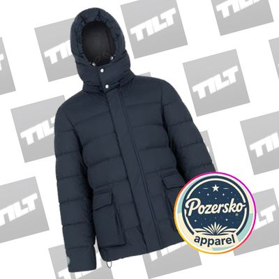 Black Puffer Jacket With Hood