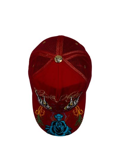 Red trucker cap 4
