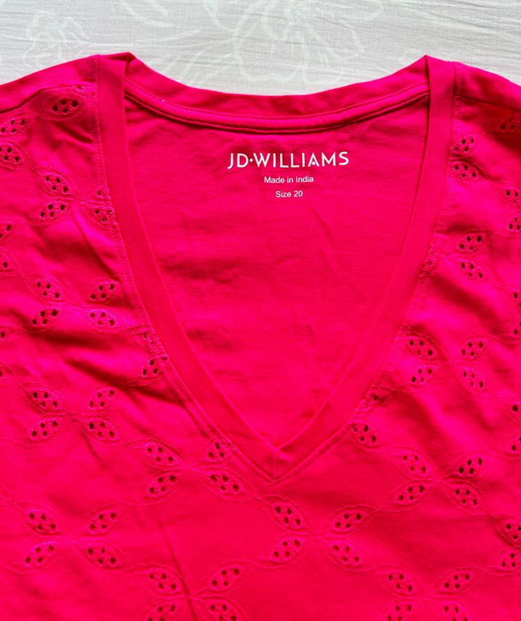 Jd Williams Pink V-Neck Top 2