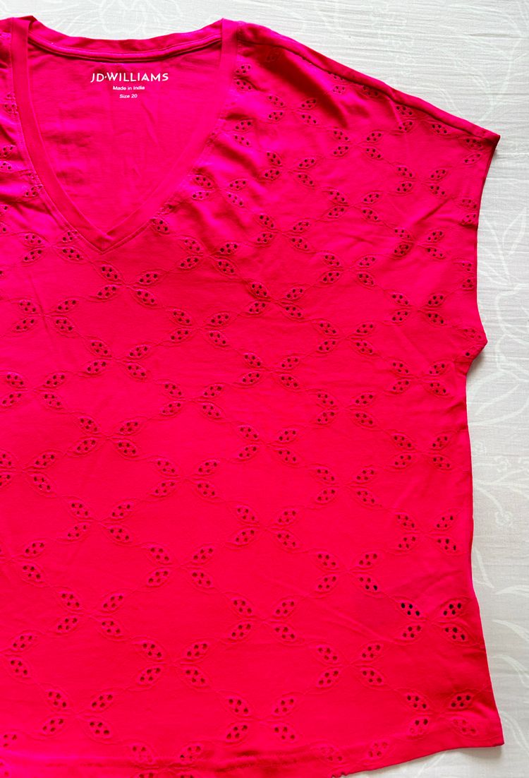 Jd Williams Pink V-Neck Top 6