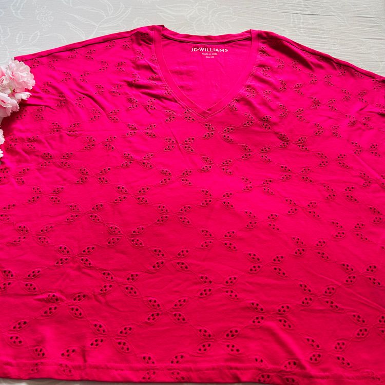 Jd Williams Pink V-Neck Top 8