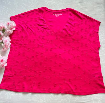 Jd Williams Pink V-Neck Top