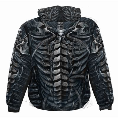 Spiral - SKULL ARMOUR - Allover Hoody Black 5