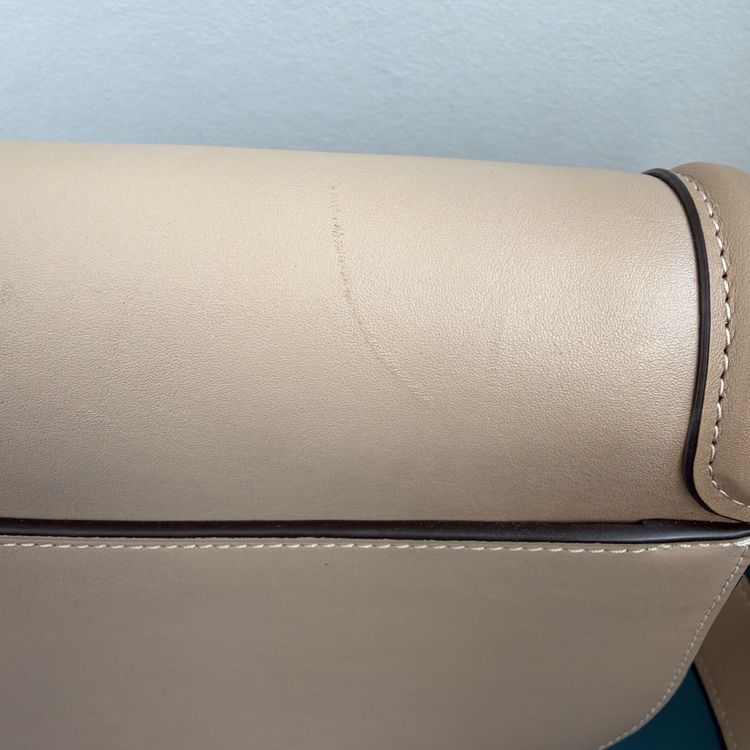 COACH Beat Saddle Crossbody Bag Taupe Glovetanned Leather New C303 £450 image 4