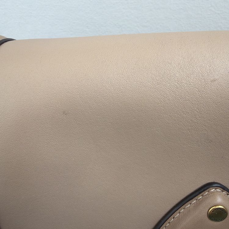 COACH Beat Saddle Crossbody Bag Taupe Glovetanned Leather New C303 £450 image 2