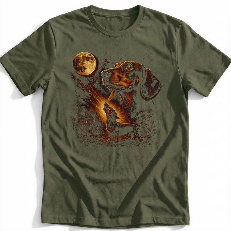 Dachshund Howling T-Shirt image 4