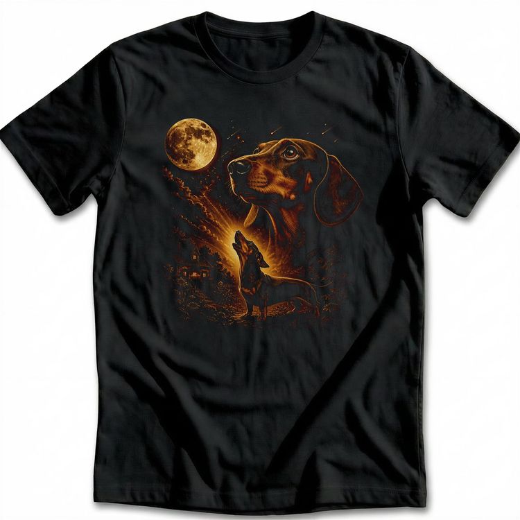 Dachshund Howling T-Shirt image 5