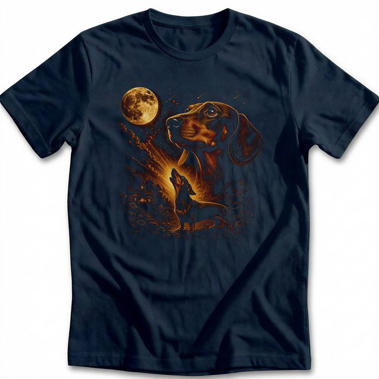 Dachshund Howling T-Shirt image 1