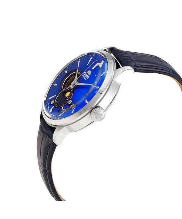Orient Sun & Moon Phase Open Heart Dial Automatic RA-AS0103A10B RA-AS0103A30B Men's Watch obraz 4