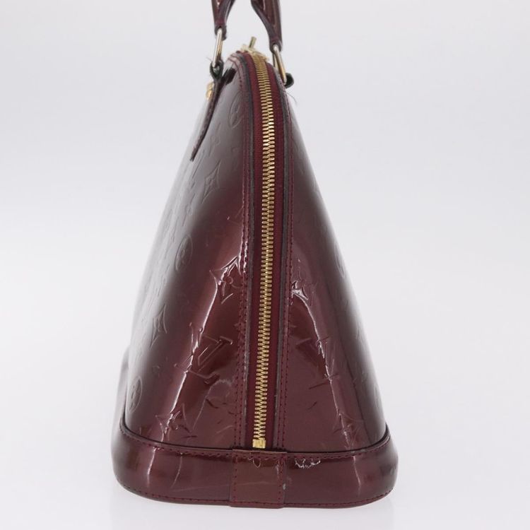 LOUIS VUITTON Monogram Vernis Alma PM Hand Bag Amarante M91611 LV Auth 210054 - Jerrillo image 5