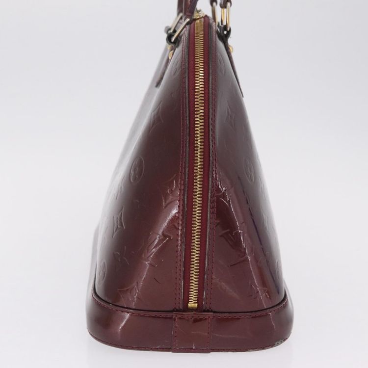 LOUIS VUITTON Monogram Vernis Alma PM Hand Bag Amarante M91611 LV Auth 210054 - Jerrillo image 6