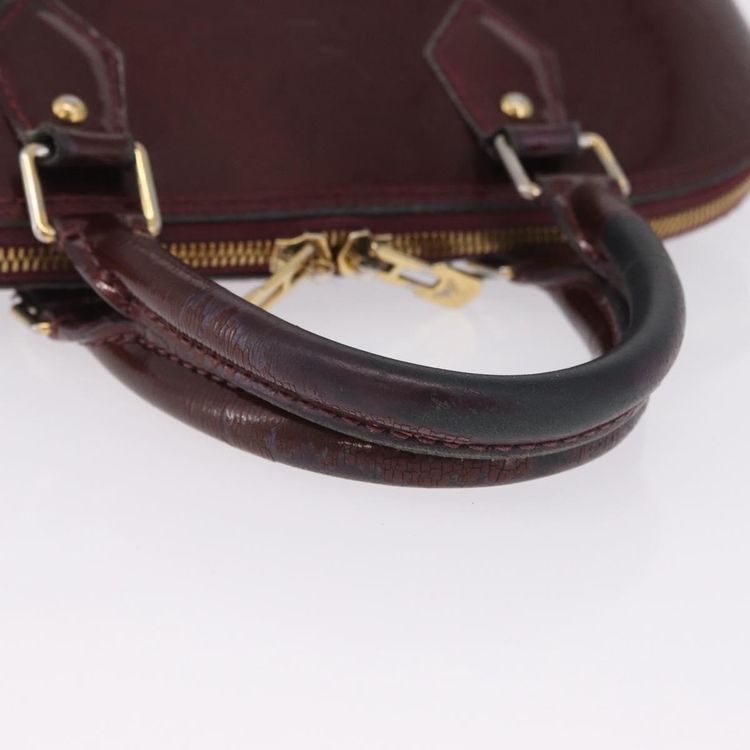 LOUIS VUITTON Monogram Vernis Alma PM Hand Bag Amarante M91611 LV Auth 210054 - Jerrillo image 8