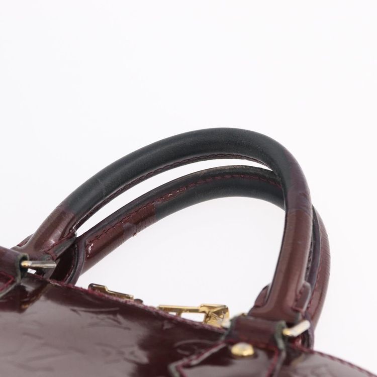 LOUIS VUITTON Monogram Vernis Alma PM Hand Bag Amarante M91611 LV Auth 210054 - Jerrillo image 9