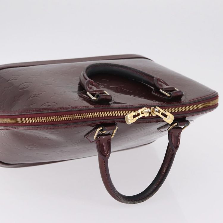 LOUIS VUITTON Monogram Vernis Alma PM Hand Bag Amarante M91611 LV Auth 210054 - Jerrillo image 7