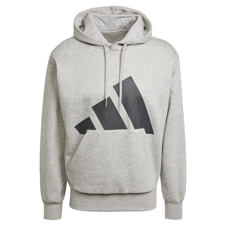 Adidas Essentials Big Logo Fleece Hoodie - Grey IN6160