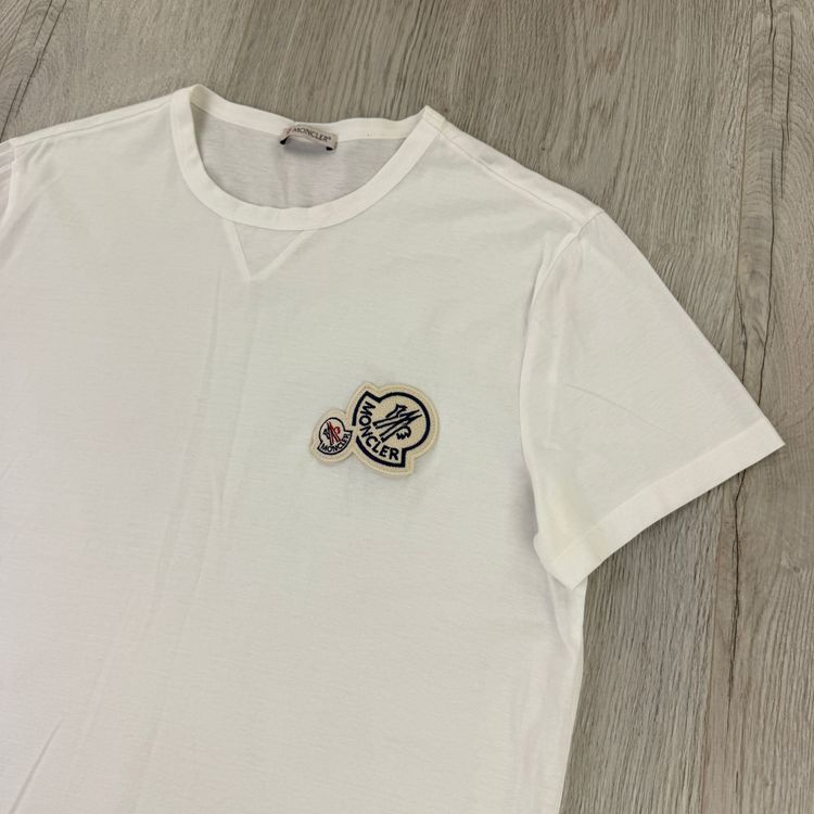 Moncler Men’s Double Logo White T-shirt image 2