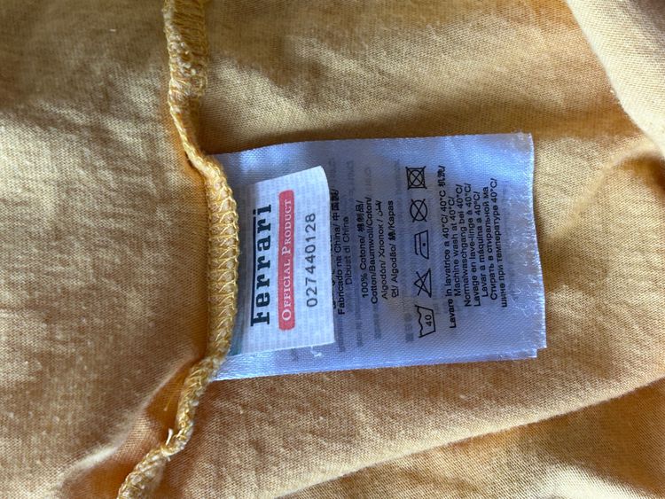Immagine di Ferrari Yellow Graphic T-Shirt 5