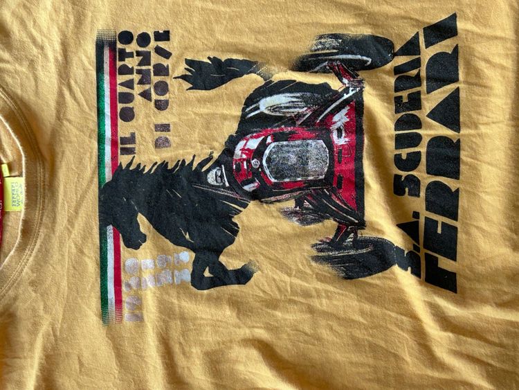 Immagine di Ferrari Yellow Graphic T-Shirt 3