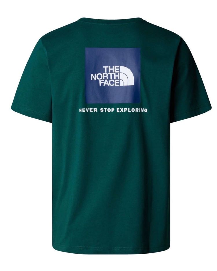 The North Face Men'S M SS BOX NSE TEE - Green / Blue box