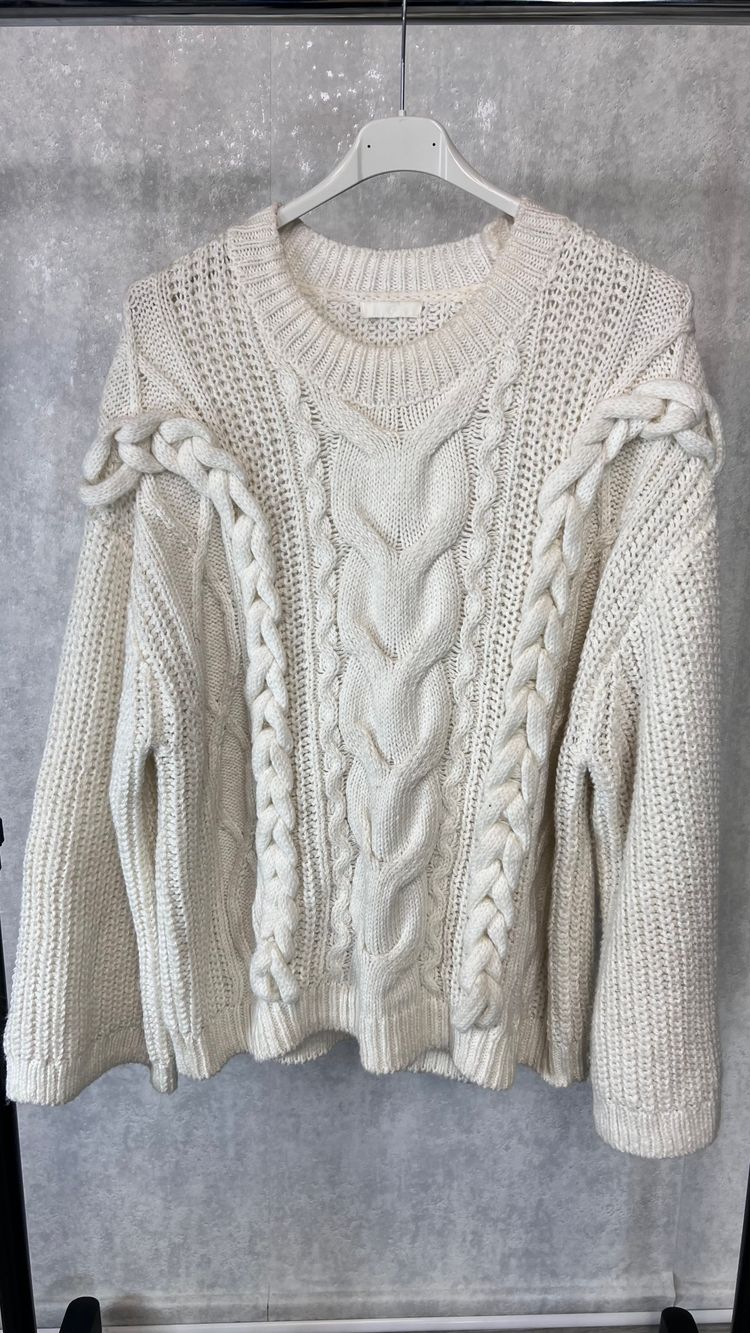 Cream Kremowy sweter warkoczowy rozmiar 48 plus size product image