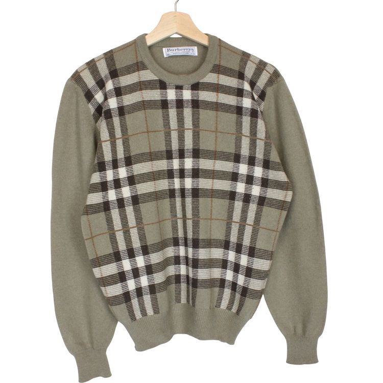 Immagine di Vintage Burberry Lambswool Jumper Small 1