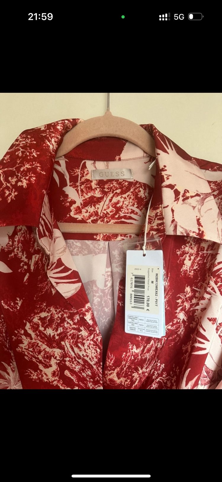 Guess Red Long Dress Size M RRP £170.00 image 2