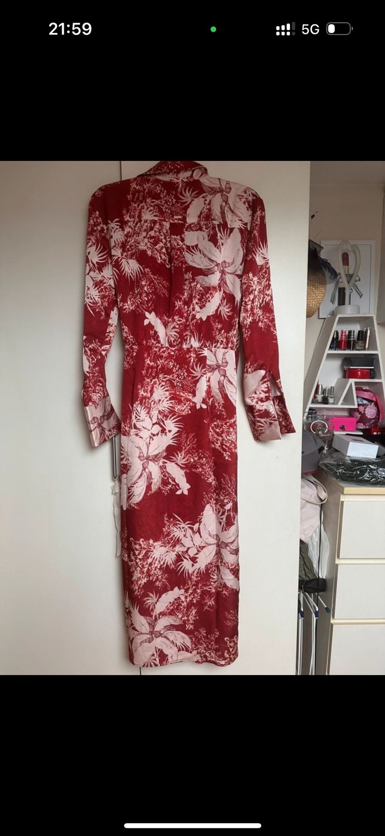 Guess Red Long Dress Size M RRP £170.00 image 5