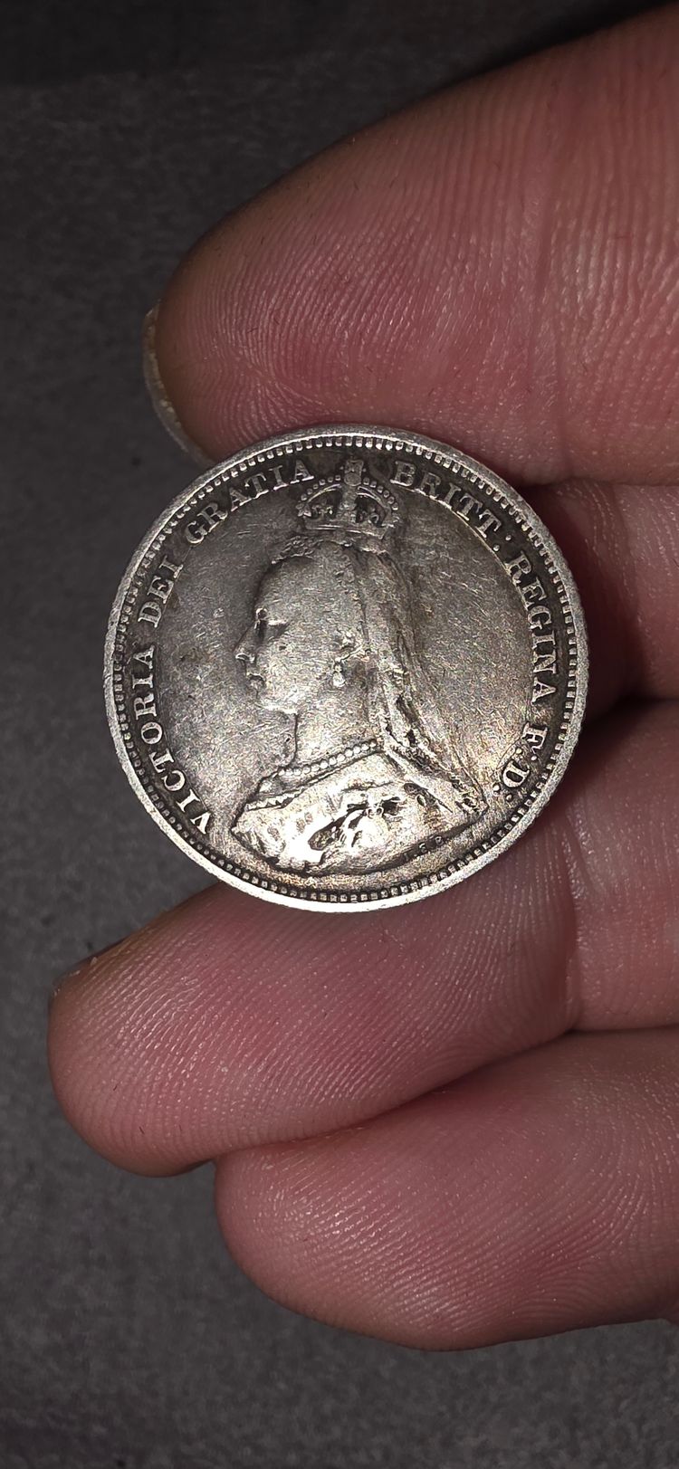 Immagine del prodotto Queen Queen Victoria jubilee 1887 shilling 925 sterling silver 