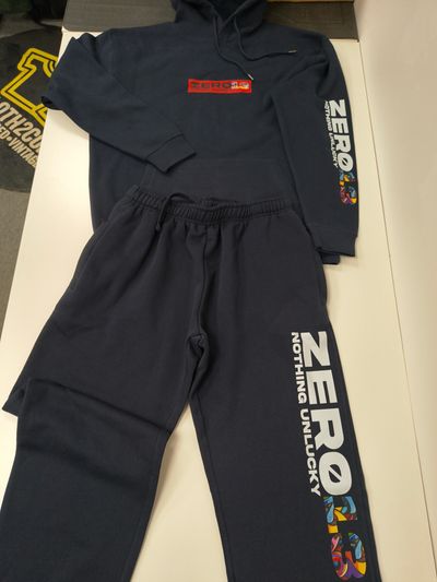 ZERO13 Navy full tracksuit, cotton, brand new, all sizes