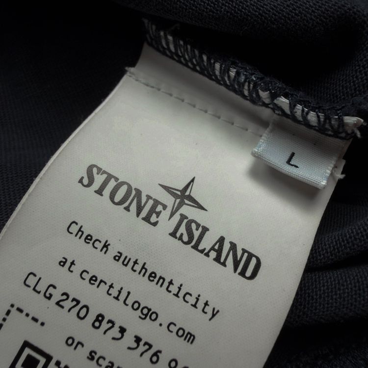 S/S 23 Stone Island Garment Dyed Cotton Crewneck Sweatshirt - Navy image 2