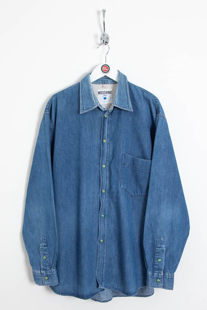 Moschino The Psychedelic Jeans: Moschino and You Long Sleeve Denim Shirt (XL) image 1