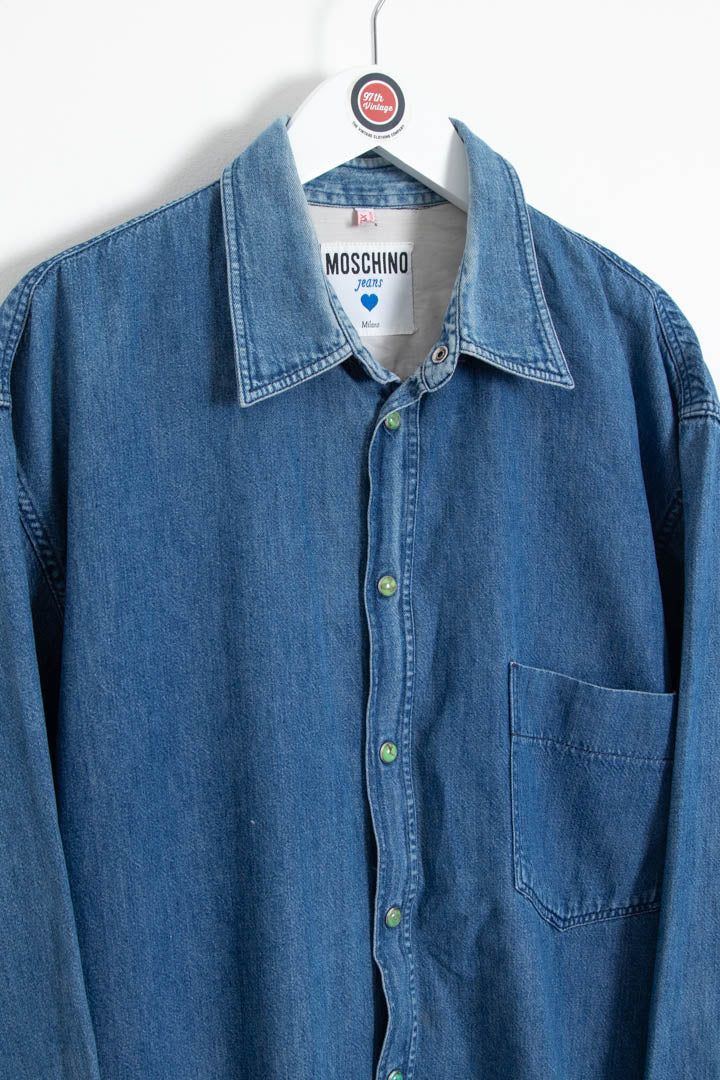Moschino The Psychedelic Jeans: Moschino and You Long Sleeve Denim Shirt (XL) image 5