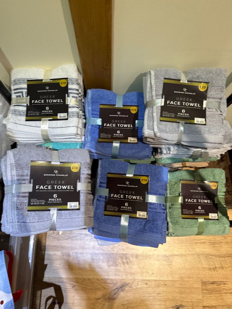 George Home Greek Face Towel 6 Pieces