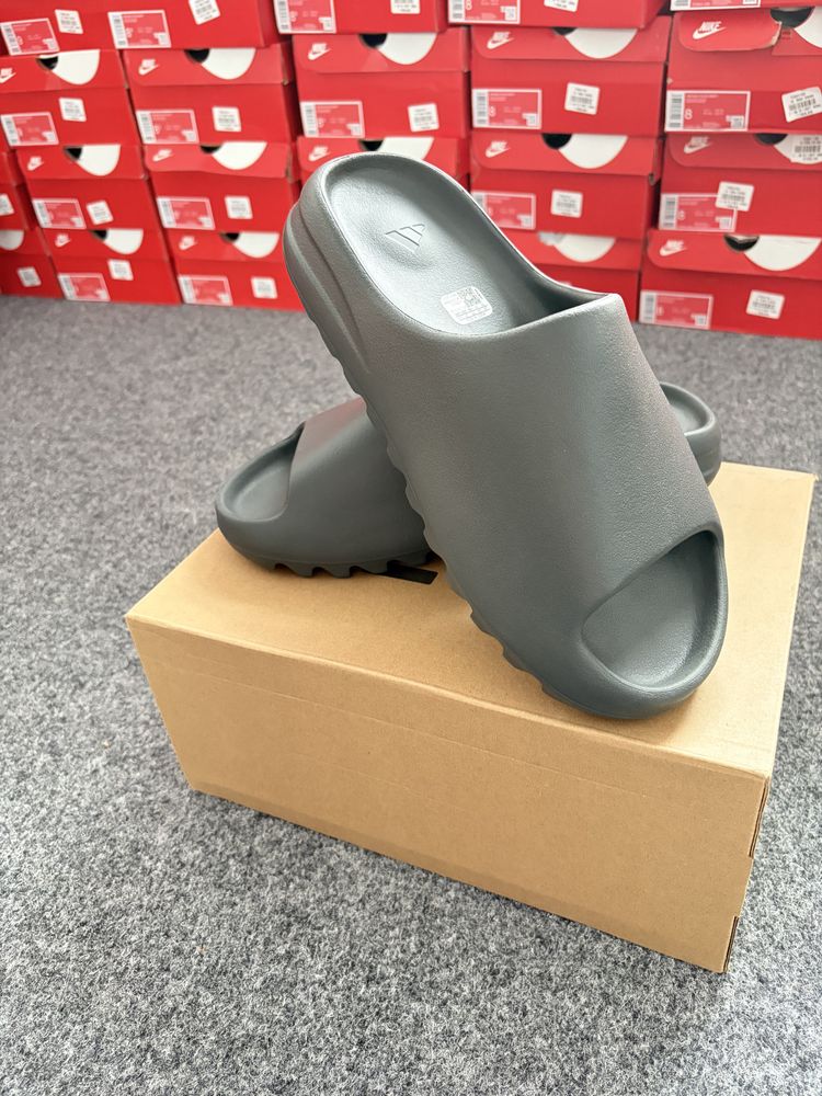 Grey Slide Sandals