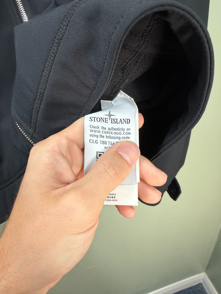 Stone Island Black Soft Shell Jacket image 2