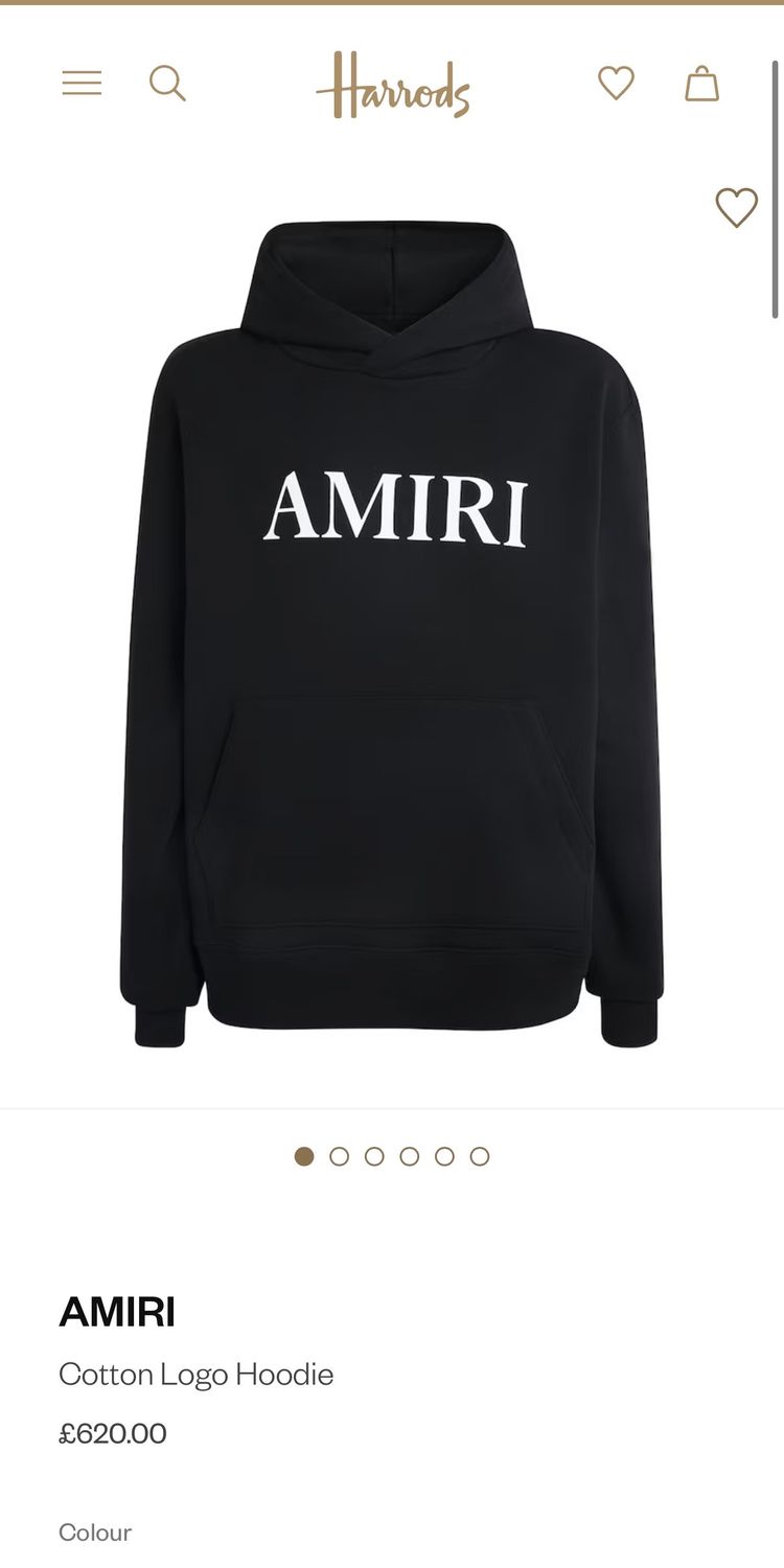 Amiri Cotton Logo Hoodie