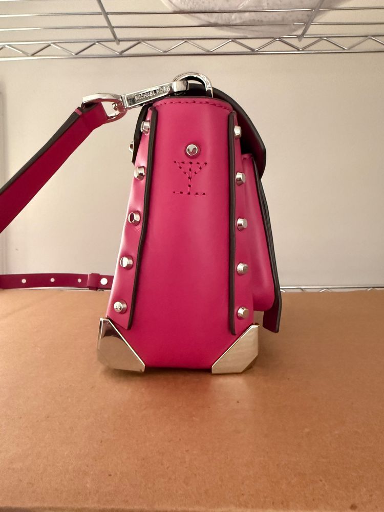 Michael Kors Pink Leather Crossbody Bag 5