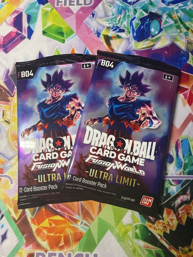 2 x FB04 Ultra Limit Dragon Ball Z  Fusion Booster PackS