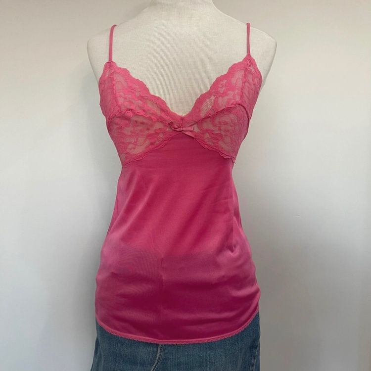 Pink Lace Camisole Top imagen 3