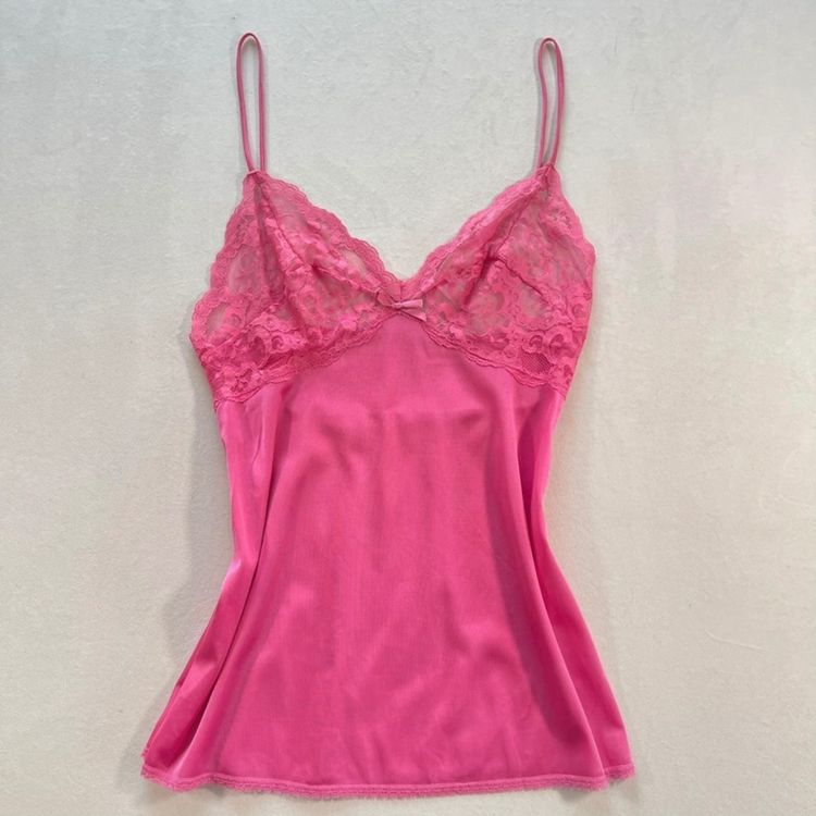 Pink Lace Camisole Top imagen 1