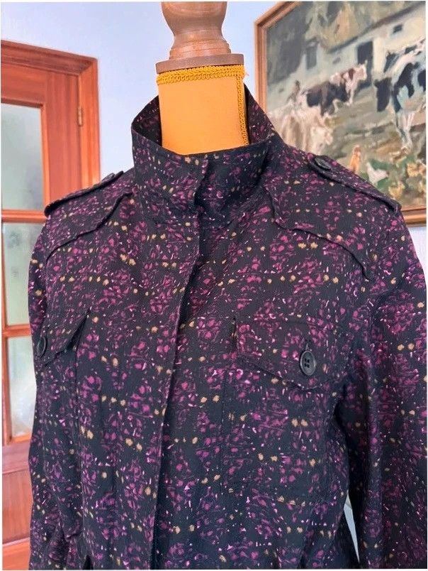 Comptoir Des Cotonniers Printed Utility Jacket – Linen Belted 125€ imagen 4