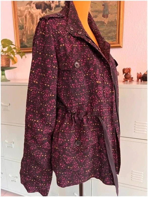 Comptoir Des Cotonniers Printed Utility Jacket – Linen Belted 125€ imagen 2