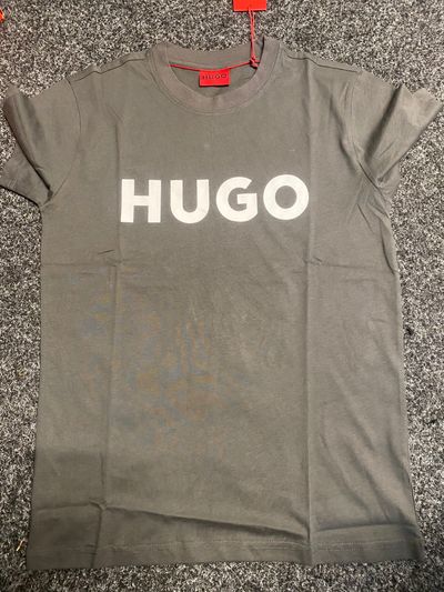 GREY Hugo T-Shirt BIG LOGO RRP £59.99
