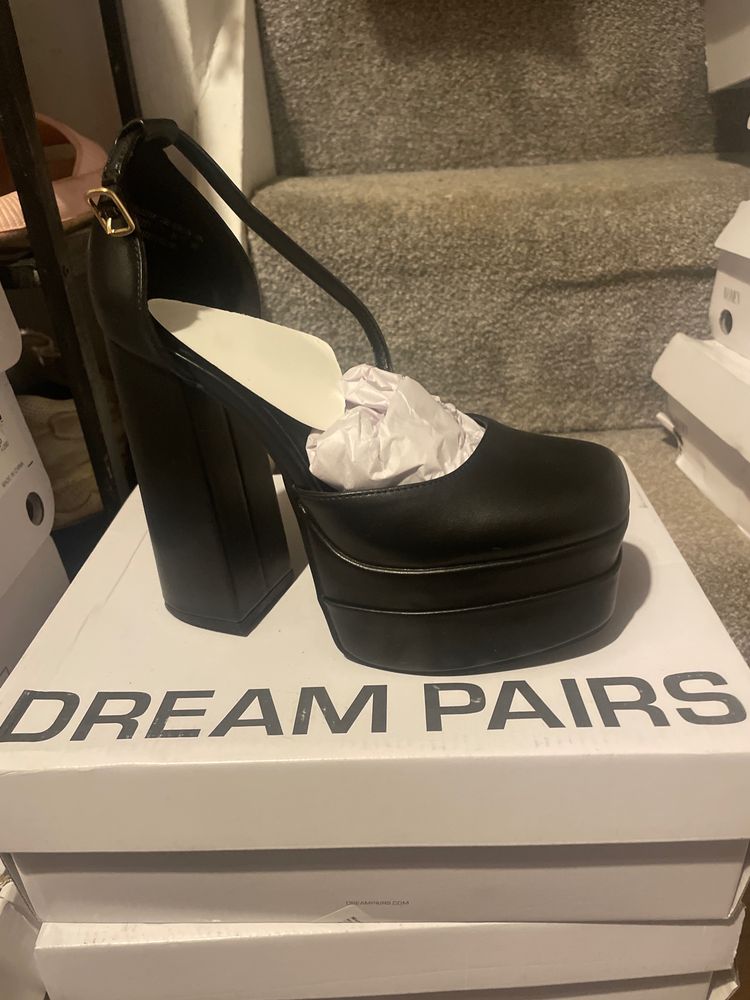 HIGH Black Platform High Heel Shoe product image