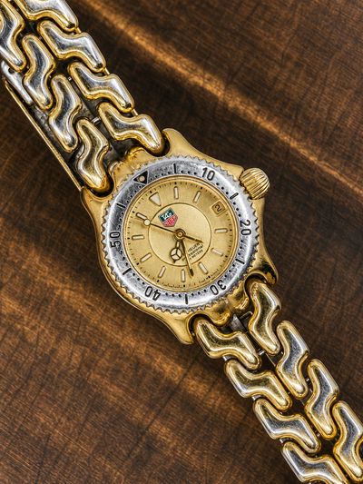 Vintage TAG Heuer S/el Professional Quartz Watch | Two-Tone Bracelet | Date | Ladies Watch