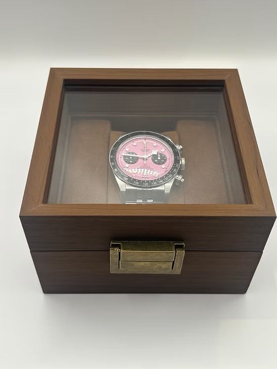 Other Luxury Wooden Watch Display Box with Glass Lid – Single Watch product image