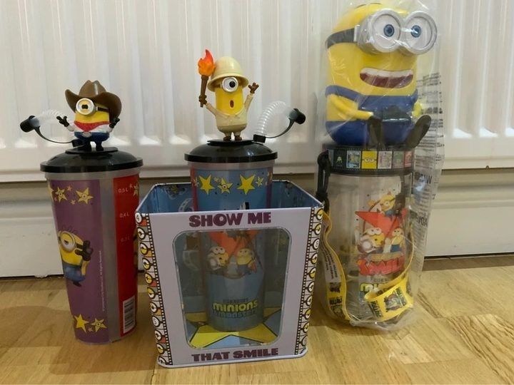 Minions-Themed Collectible Cups With Lids And Straws image 1