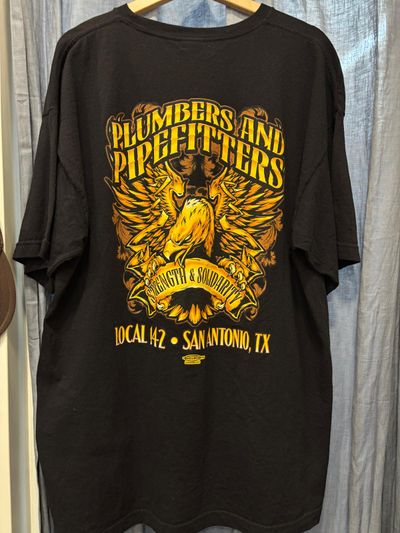 black graphic t-shirt